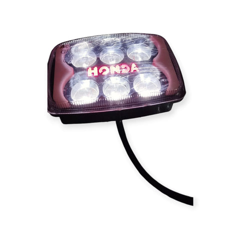 12 Volt LED Headlight Panel with Glowing Monogram &amp; Indicators for Motorcycle - Best Quality LED Headlight Panel with Glowing Monogram - 125 &amp; CD 70 Headlight - With Box 