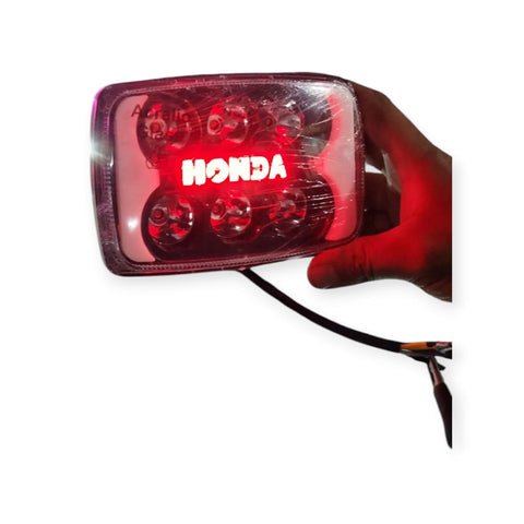 12 Volt LED Headlight Panel with Glowing Monogram &amp; Indicators for Motorcycle - Best Quality LED Headlight Panel with Glowing Monogram - 125 &amp; CD 70 Headlight - With Box 