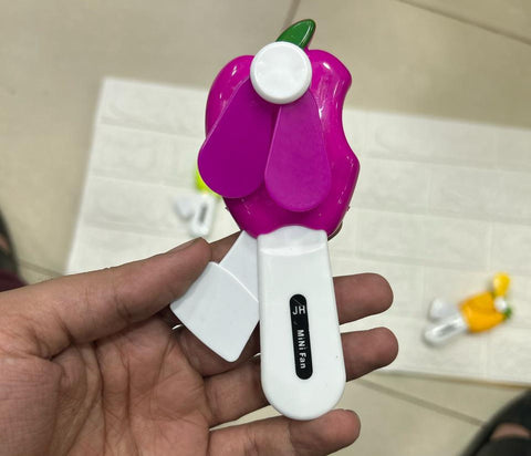 Baby Fan Toy Creative Safe Eco-friendly Baby Fan Toy | Toddler Toys Two Fan Blade Portable Non Electronic Mini Fan (random design)