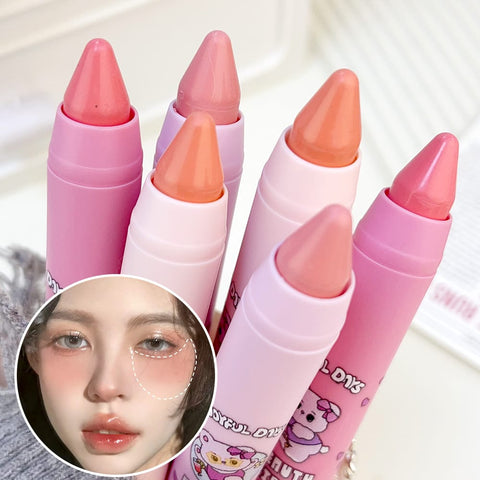 1 Pc Fit Me Lipstick Crayon – Glide, Color, Slay! | Multifunctional Makeup Stick High Gloss Makeup Rouge Matte Blush Stick