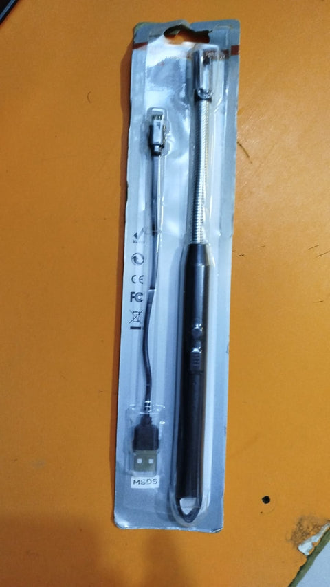 Arc Lighter With Usb Charging | Flameless Windproof | LED Battery Display | Safety Switch | Rotate 360 Degrees ( Random Color )