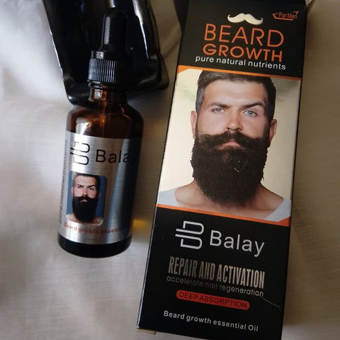 Get Balay Original Beard Growth Essential Oil for Men – Pure Natural Nutrients – Accelerates Hair Regeneration – Deep Absorption – Buy Now – Best Selling Product for Beard Repair &amp; Activation