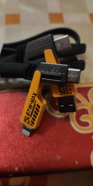 4-in-1 Multi USB Charging Cable – USB-C to USB-C, USB-C to Lightning, USB-A to USB-C, USB-A to Lightning | Fast PD Charger Cord for iPhone, iPad, Samsung, MacBook