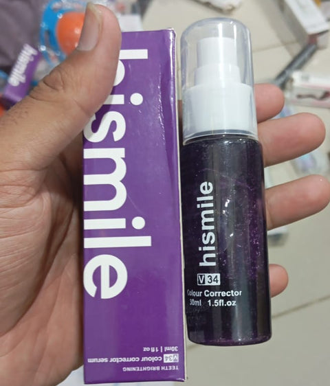 (Deal pack of 2) Teeth Brightening Hismiles V34 Colour Corrector Serum + Micro Nano Tooth Brush For Sensitive Gums Toothbrush