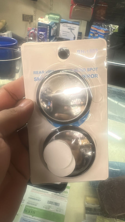 2pcs Round Blind Spot Mirrors – Wide-Angle Lens for Enhanced Rear and Side View Visibility – Convex Mirror for Cars, SUVs, and Trucks – Universal Fit Safety Accessory - Plastic Material