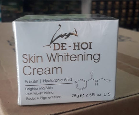 DE HOI Skin Whitening Cream – Brightening &amp; Moisturizing Face and Body Cream for Dark Skin - 75 gram