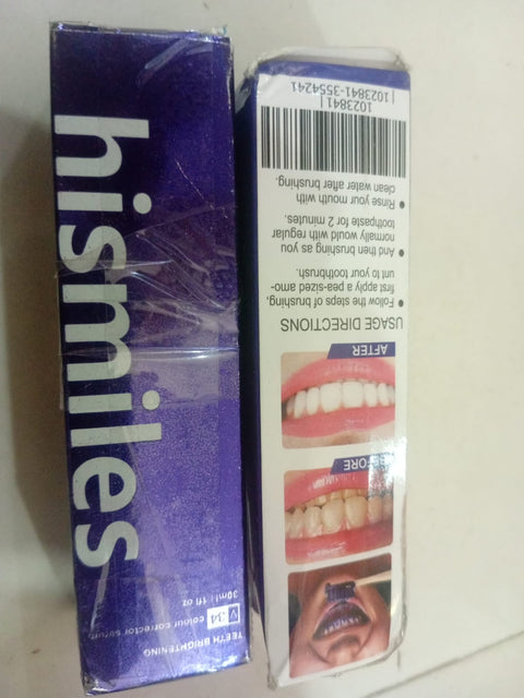 (NW000391) Teeth Brightening Hismiles V34 Colour Corrector Serum - 30ml | Hismile For Teeth Brightening