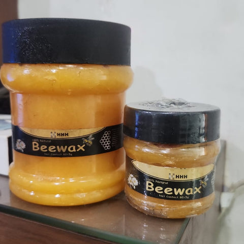 HHH Beewax 500g – Pure, Natural &amp; Multipurpose Beekeeping Wax for DIY, Furniture Shining &amp; Wood Polish