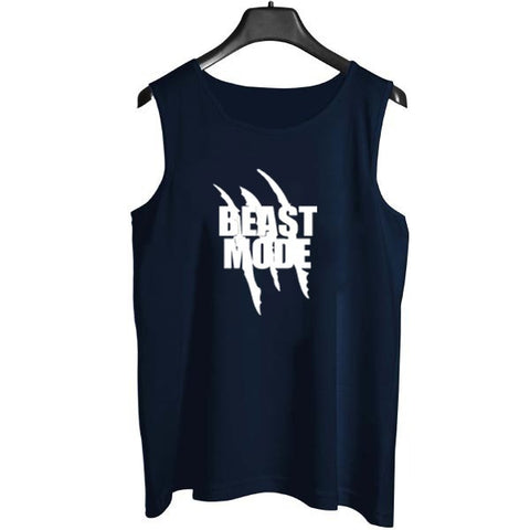 Beast Mode Sando tank top for Men [Navy Blue] | Workout Tank top gym shirts for men
