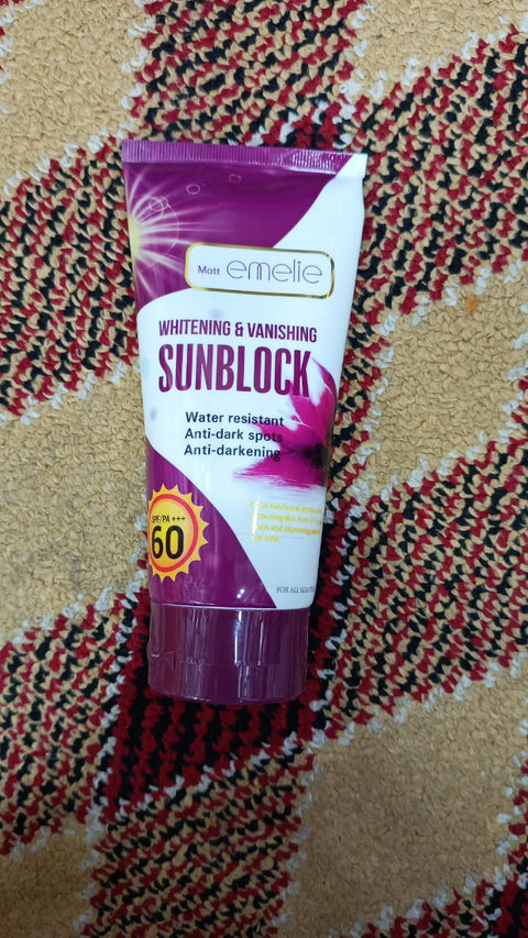 Emelie Sunblock SPF 60 – Ultimate Protection for Your Skin | 100ml