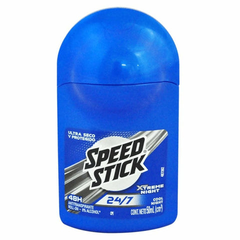 24H Speed Stick Men's Cool Night Deodorant, Roll-On, Stick