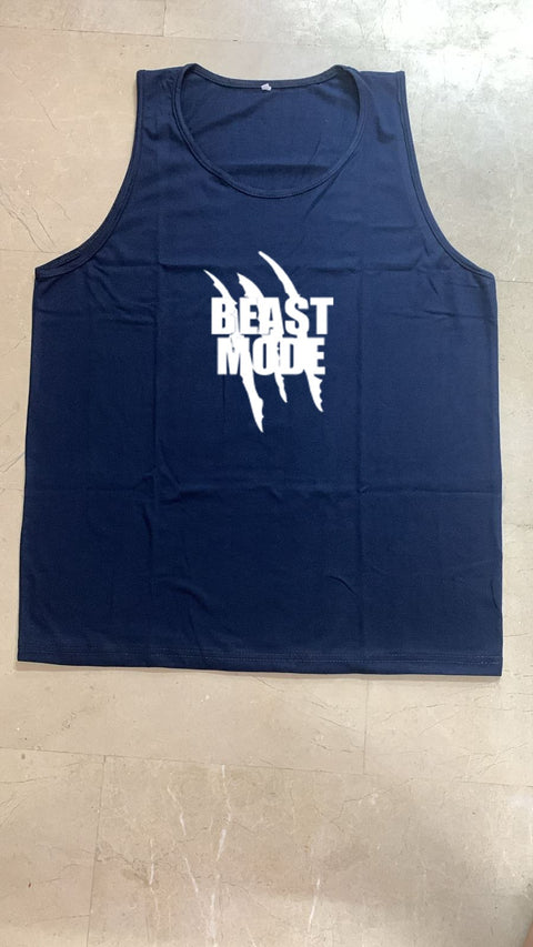 Beast Mode Sando tank top for Men [Navy Blue] | Workout Tank top gym shirts for men