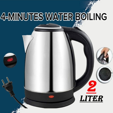 Automatic Electric Kettle 2.0L – Stainless Steel Hot Water Boiler with Auto Shut-Off, LED Display &amp; Temperature Control (1000W, 220V)