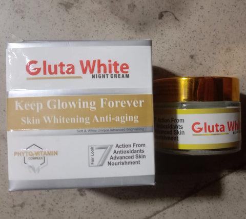 Gluta White Extreme Stronger Light Up And Anti-Aging Day &amp; Night Cream | 50gram