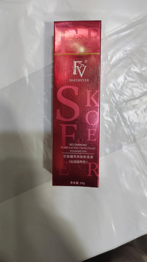 Fv Foundation Waterproof With Medium Coverage, Oil-free &amp; Long Lasting, Matte orever Foundation For Oily/normal Skin, Forever Liquid Makeup Foundation For Face, Natural Beige 30g