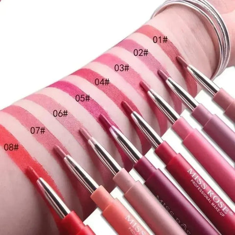 2-in-1 Waterproof Lipstick &amp; Lip Liner – Long-Lasting, All-Day Color | Best Quality ]Waterproof Lipstick [Random Shades]