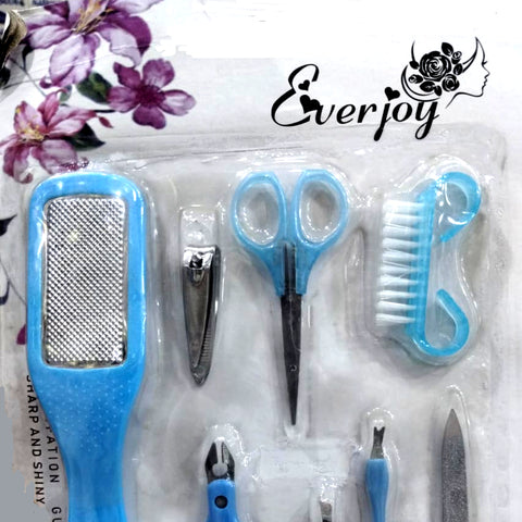 Everjoy 8-in-1 Pedicure Set – Complete Home Spa Kit for Soft, Smooth Feet – Includes Foot File, Callus Remover, Nail Tools, and More – Lightweight and Travel-Friendly