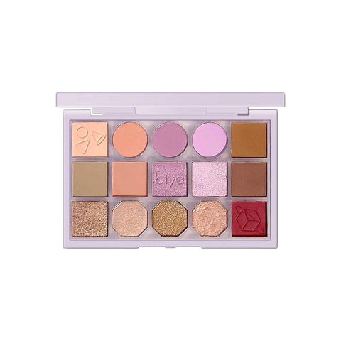Biya Makeup High Pigmented Eyeshadow Palette Makeup Cosmetics 15 Colors Powder Glitter Eyeshadow Palette