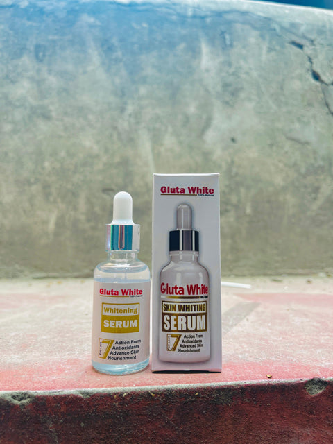 Gluta White Face Glowing Serum |  Glutathione-Based Brightening | Hydration &amp; Antioxidant Protection 30 ml 