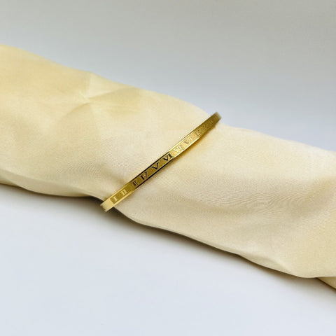 Adjustable Cartier Roman Numeral Adjustable Imported Gold Bracelet | Best Quality Artificial Bracelet For Girls &amp; Women | Bracelet For Every Occasion | Elegant Design ✨