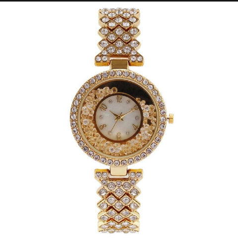 Fashion Watch Popular Fashion Diamond Women's Watch Quartz Leisure Watches for Women Luxury Watch (Without Box)