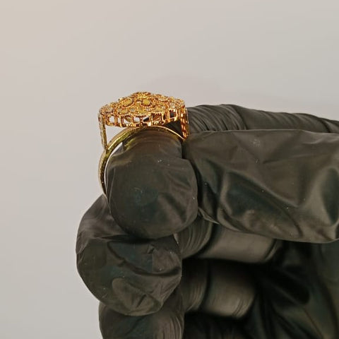 01 PCs Gold Plated Ring For Ladies | Girls – Fancy Ring For Wedding | Special Occasion | Gold Plated | With Beautiful Box | Rings | Free Style - Without Box