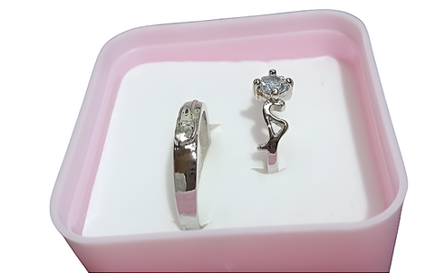 1 Pair of Couple ring for engagement and friendship gift | Stainless steel ring