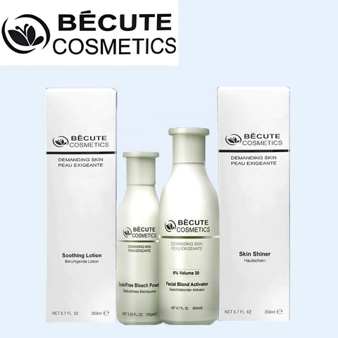 Becute skin polish set - Becute Bleach Powder &amp; Facial Blonde Activator