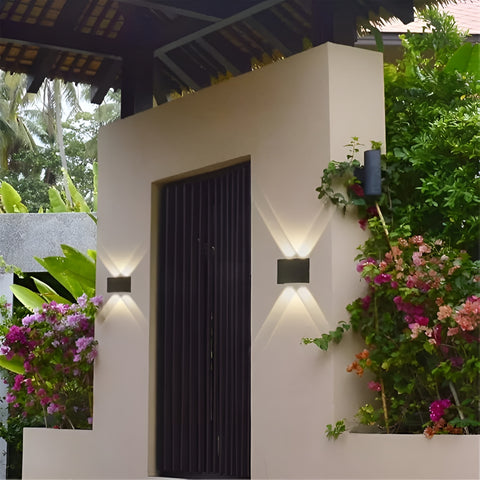 4 Way Outdoor Waterproof Wall Light, Fancy LED light for wall, Aluminium IP65 Waterproof Outdoor Wall Lamps - 4 Watts