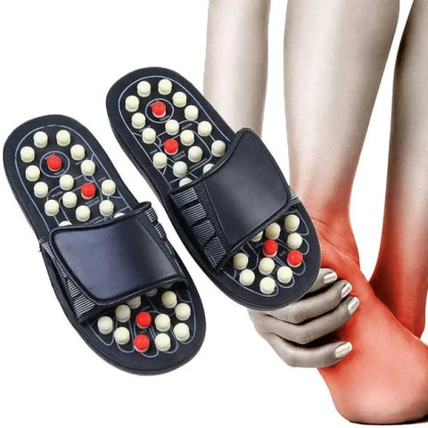 (NW0000405) Sugar patients Acupressure Slippers Foot Therapy Massage Slippers Acupuncture Points Non-Slip Reflexology Sandals (44 size)