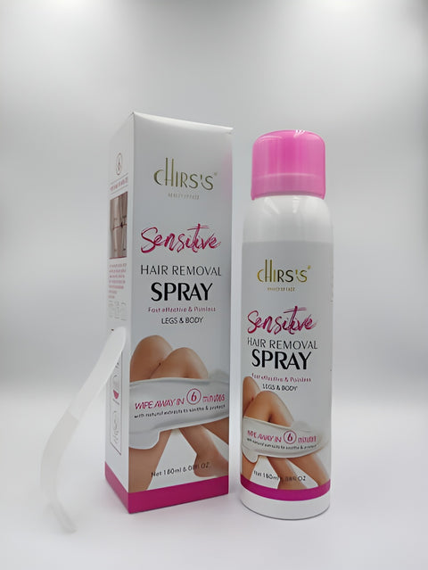 Chirs's Sensitive Hair Removal Spray | Fast Effective &amp; Painless Chriss Hair remover For Legs &amp; Body