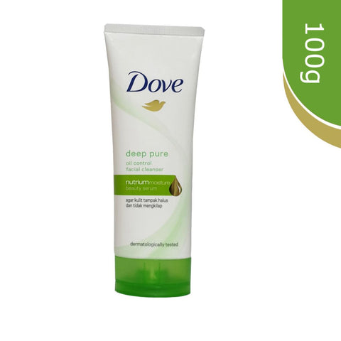 Dove Deep Pure Oil Control Facial Cleanser for radiant, hydrated skin (100ML)