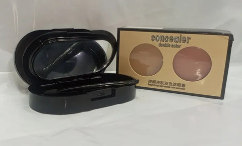 Creamy 2 in 1 Concealer Kit Warm Beige Creamy Concealer + Pale Yellow Sheer Finish Pressed Powder