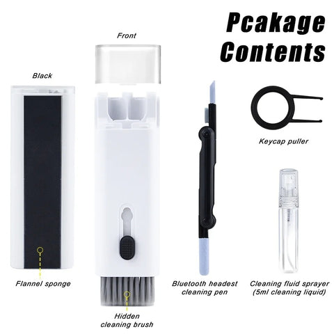 7 In 1 Kit Scalable Keyboard Cleaner Brush Earphone Cleaning Pen Cleaner Multifunction cleaning brush (random colors)