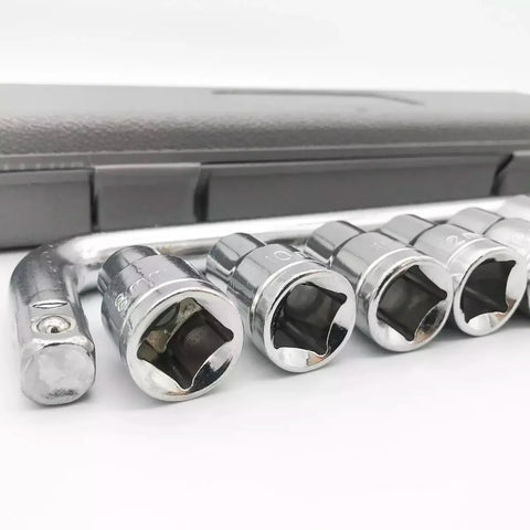 CTW-1810 | 10 Piece High Quality Socket Wrench Set Spanner Car Machine Repair Service Tools Kit | Best Quality Tool Kit 