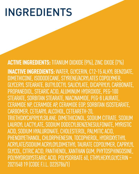 CeraVe Hydrating Mineral Sunscreen SPF 100 ml - CeraVe Hydrating Sun Block | Best Skin Care Sunscreen - Original