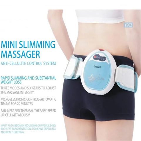 Electric Body Slimming Massage Belt Anti-cellulite Control System Waist Loss Weight Slimmer Home Vibration Fat Burning Device