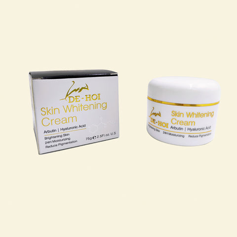 DE HOI Skin Whitening Cream – Brightening &amp; Moisturizing Face and Body Cream for Dark Skin - 75 gram