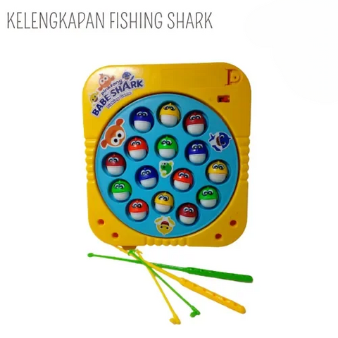 Babe Shark Fishing Game Fish Catching Kids Play Set (Random color)