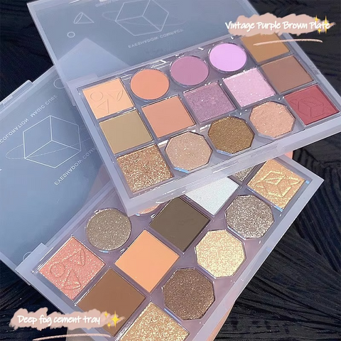 Biya Makeup High Pigmented Eyeshadow Palette Makeup Cosmetics 15 Colors Powder Glitter Eyeshadow Palette