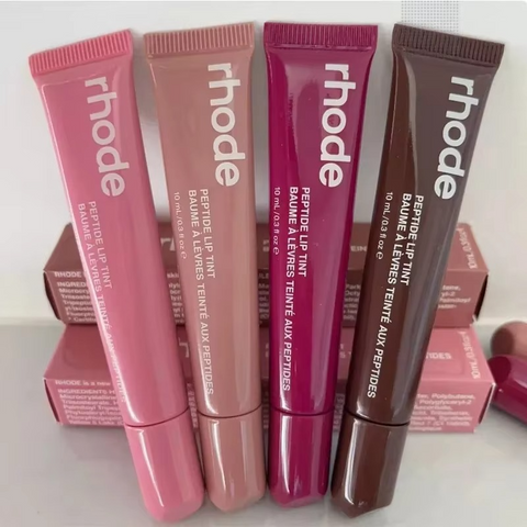 8 Colors Rhode Lip Care Series | Tinted Lip Balm | Lasting Moisturizing Blushes | Hydrated Lip Gel Oil | Pout Lips Long-acting Lip Treatment