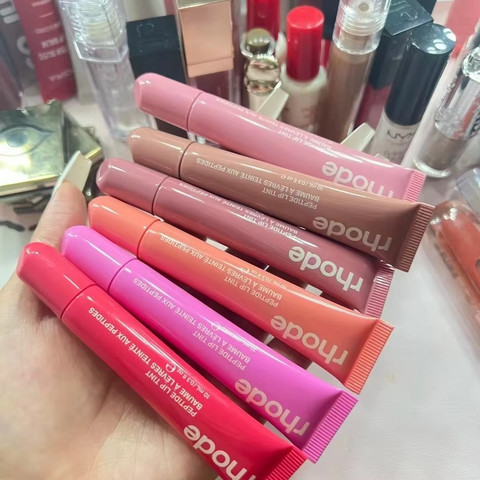 8 Colors Rhode Lip Care Series | Tinted Lip Balm | Lasting Moisturizing Blushes | Hydrated Lip Gel Oil | Pout Lips Long-acting Lip Treatment