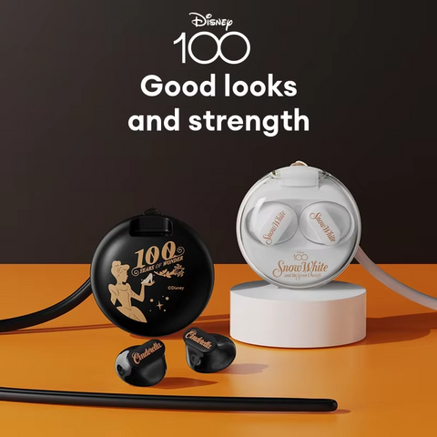 Disney 100 Anniversary Earbuds - Choice Disney QS-T1 Earphone Bluetooth 5.3 Wireless Headphones Low Latency Earbuds HIFI Stereo Sound 100th Anniversary Model ( Random Color )