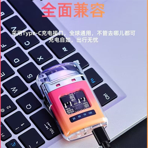 Electric Lighter - Charging Lighter Creative Personality - Cigarette Lighter | Electric Rechargeable Cigarette Lighter ( Random Color )