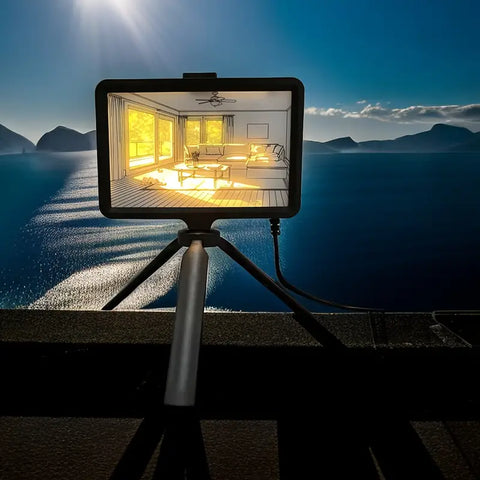 Glowing Art Photo Frame Desktop Decorative Lights, Painting Night Lights, Bedroom Lights | Artwork Table Lamp Gift