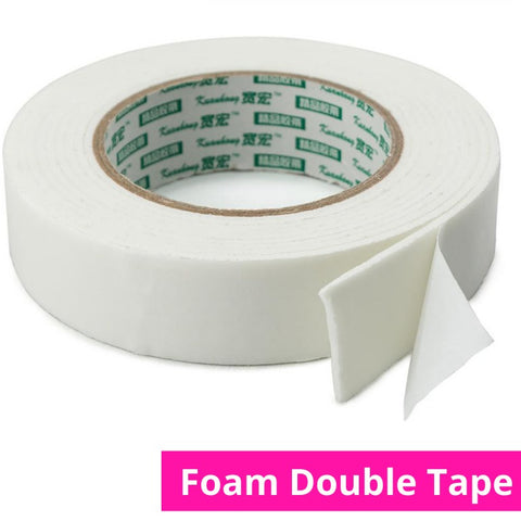 Double Side Tape foam - 1 Inch Tape | Super Strong Faced Powerful Adhesive Foam Paper Double Sided Tape For Mounting Fixing Pad Sticky