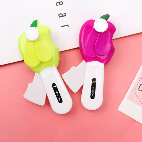 Baby Fan Toy Creative Safe Eco-friendly Baby Fan Toy | Toddler Toys Two Fan Blade Portable Non Electronic Mini Fan (random design)