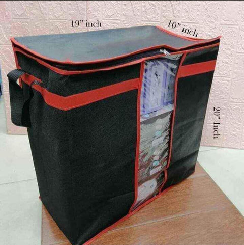 Black Storage Organizer Bag / Durable material for long-lasting use.