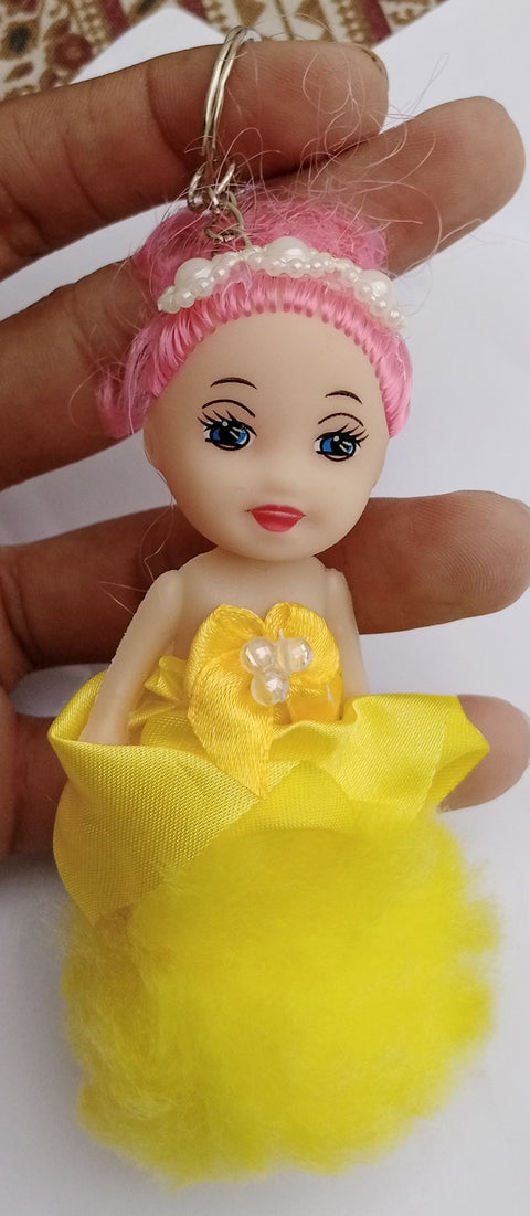 1Pcs Beautiful  Baby Doll Keychain/Keyring for Girls &amp; Womr Bike, Car, Bag &amp; Handbag Accessories  (Random coloen, fors)