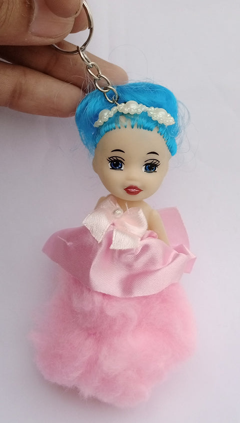 1Pcs Beautiful  Baby Doll Keychain/Keyring for Girls &amp; Womr Bike, Car, Bag &amp; Handbag Accessories  (Random coloen, fors)
